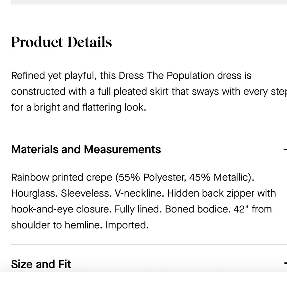 Dress the Population Haley Metallic Cobalt Pleated Chevron Dress Medium - Picture 2 of 12